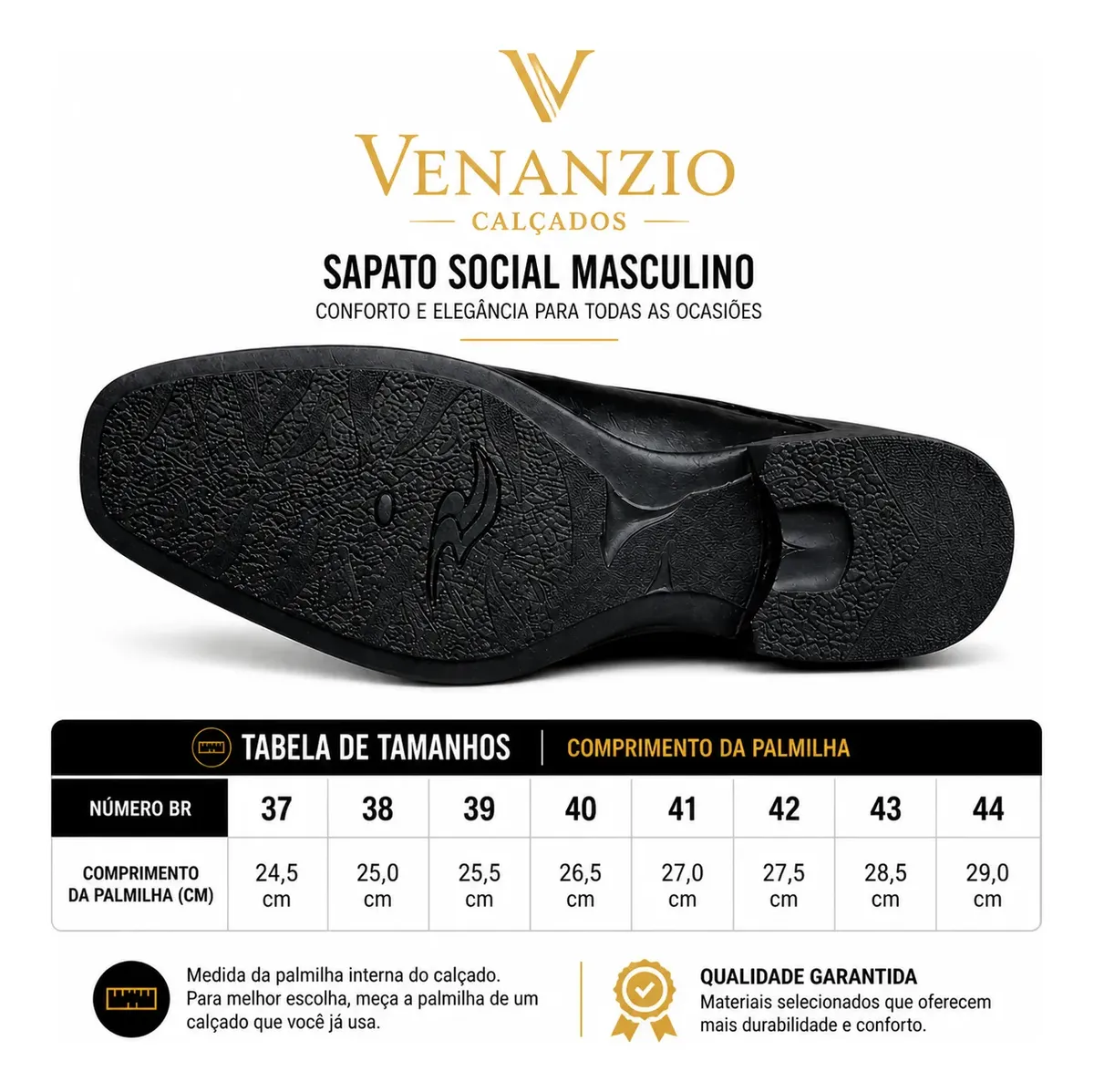 Sapato social Derby preto - Imagem 6